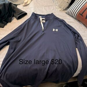 Under armour quarter zip pull over